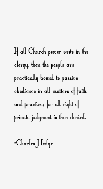 Charles Hodge Quotes