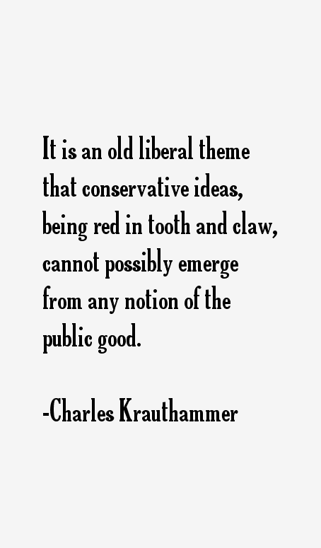 Charles Krauthammer Quotes