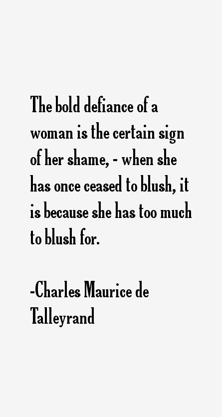 Charles Maurice de Talleyrand Quotes
