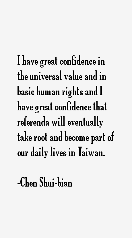 Chen Shui-bian Quotes