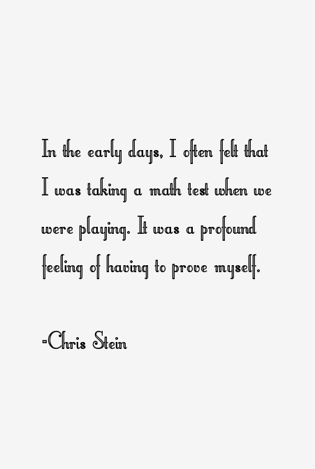 Chris Stein Quotes