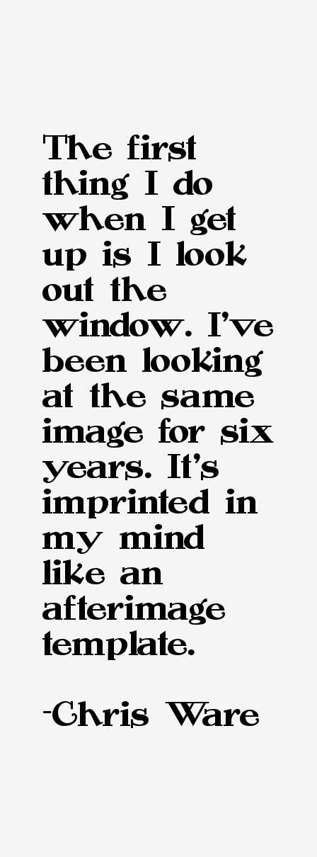 Chris Ware Quotes