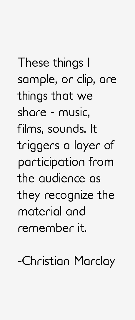 Christian Marclay Quotes