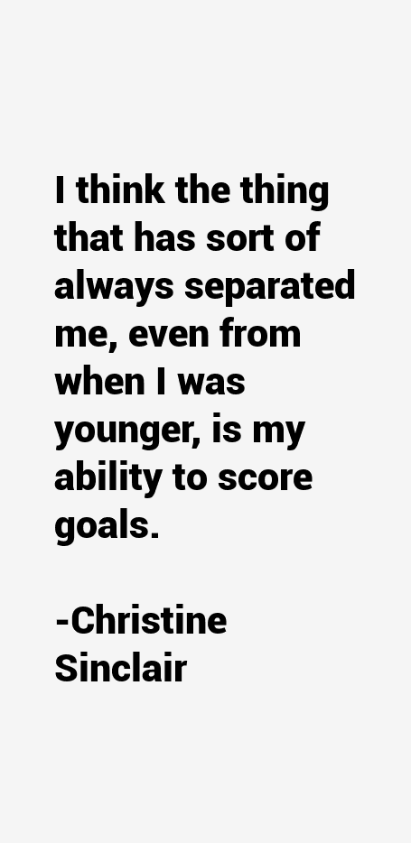 Christine Sinclair Quotes