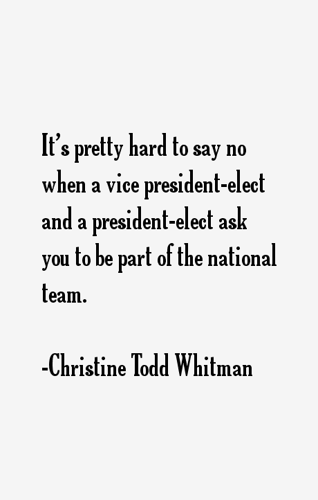 Christine Todd Whitman Quotes