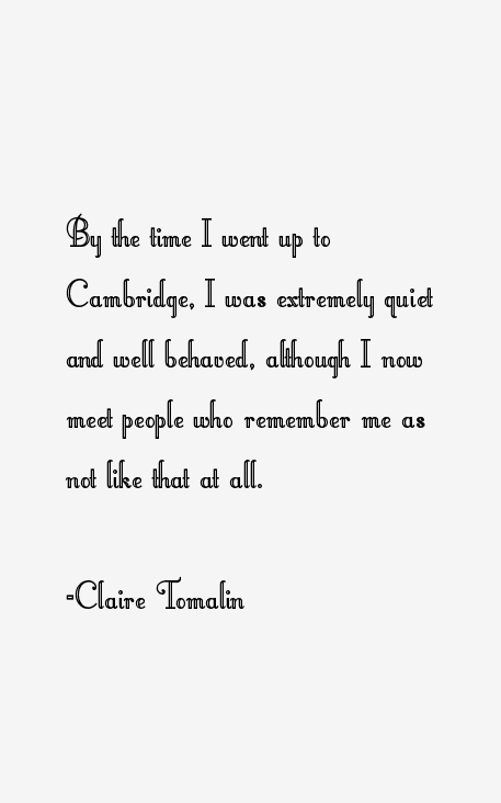 Claire Tomalin Quotes