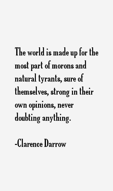 Clarence Darrow Quotes