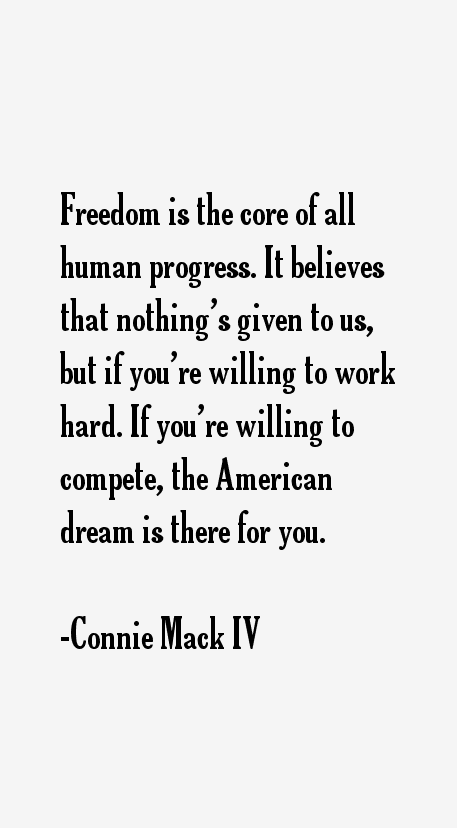 Connie Mack IV Quotes