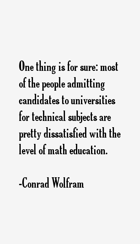 Conrad Wolfram Quotes