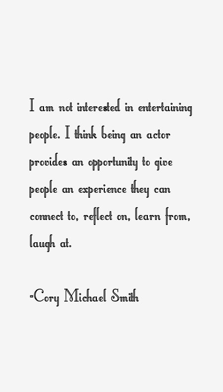Cory Michael Smith Quotes