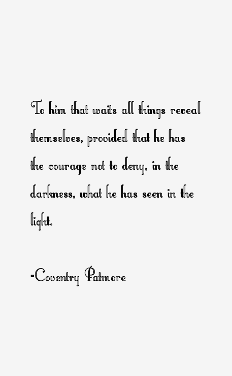 Coventry Patmore Quotes