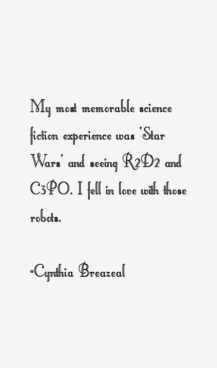 Cynthia Breazeal Quotes