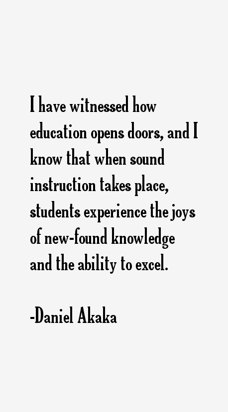 Daniel Akaka Quotes