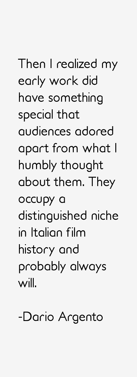Dario Argento Quotes