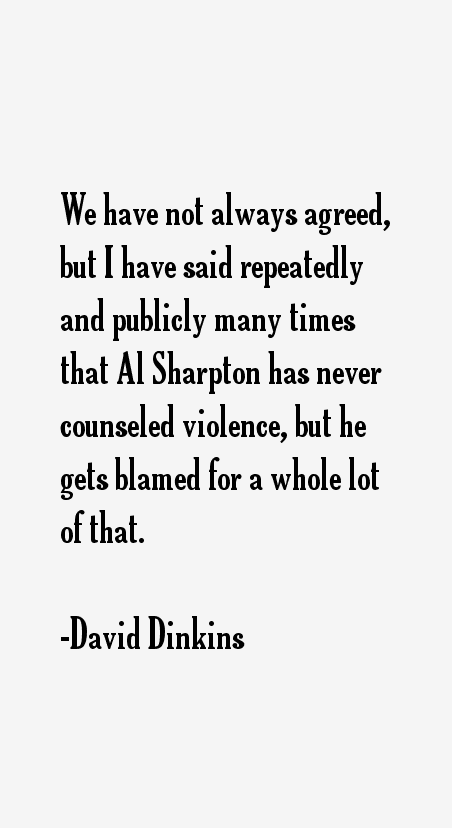 David Dinkins Quotes