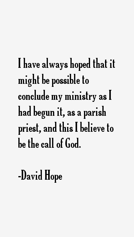 David Hope Quotes