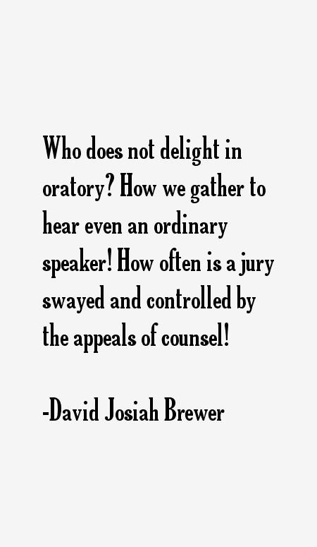 David Josiah Brewer Quotes