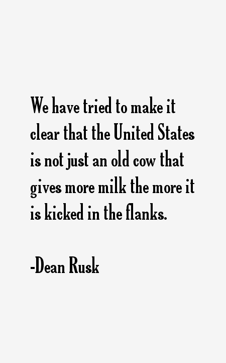 Dean Rusk Quotes