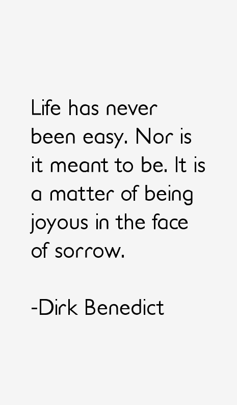 Dirk Benedict Quotes