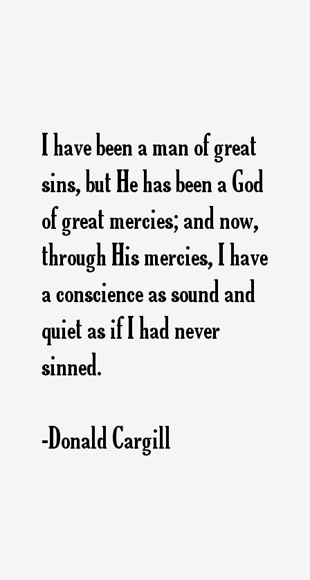 Donald Cargill Quotes