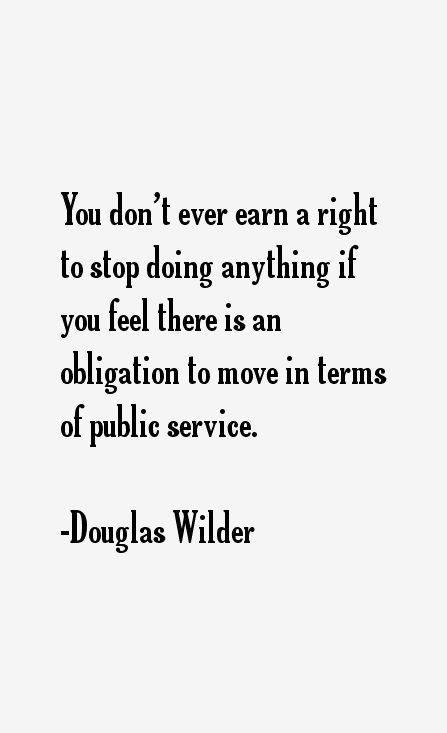 Douglas Wilder Quotes