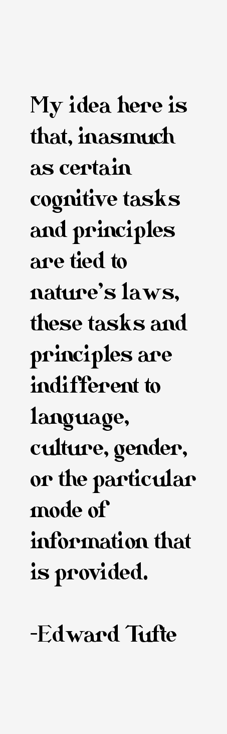 Edward Tufte Quotes