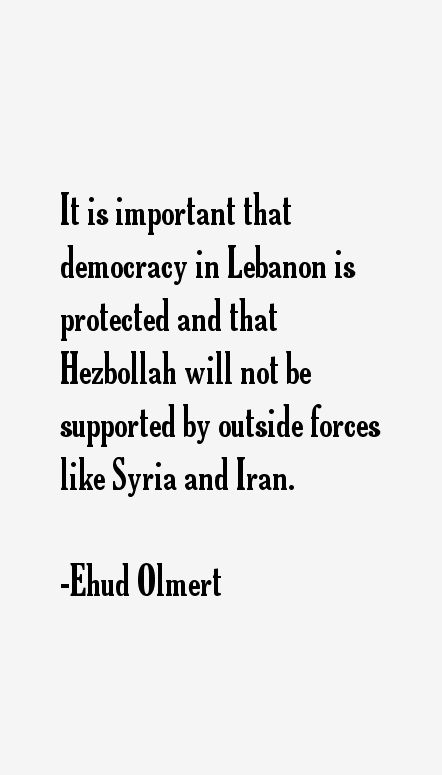 Ehud Olmert Quotes