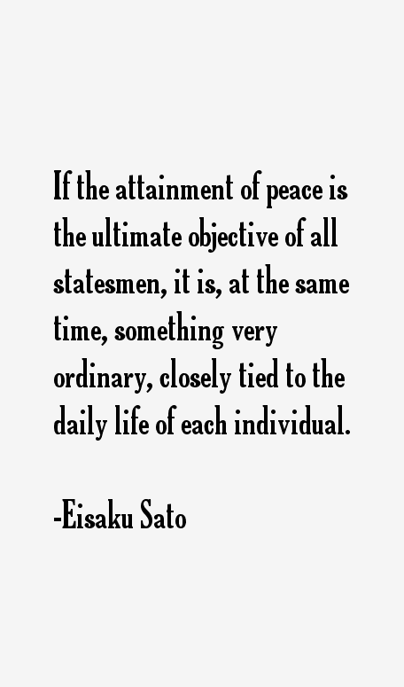 Eisaku Sato Quotes