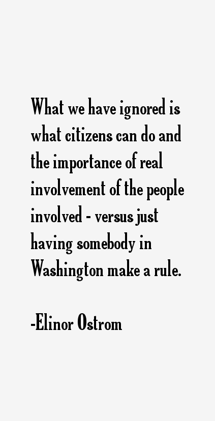 Elinor Ostrom Quotes