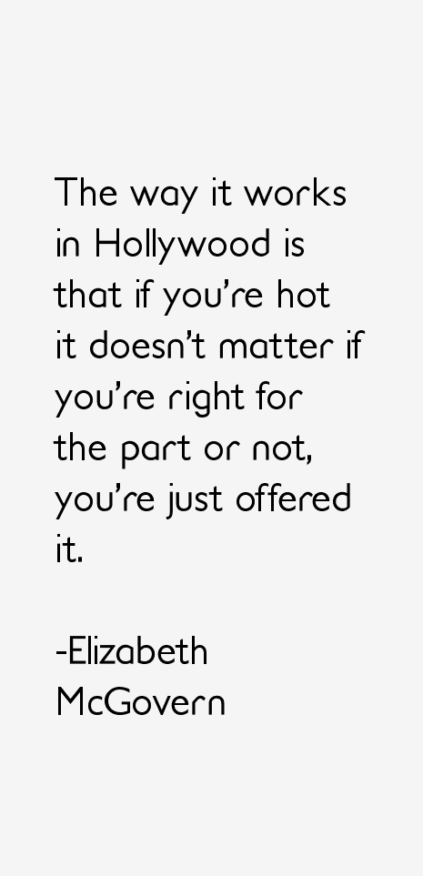 Elizabeth McGovern Quotes