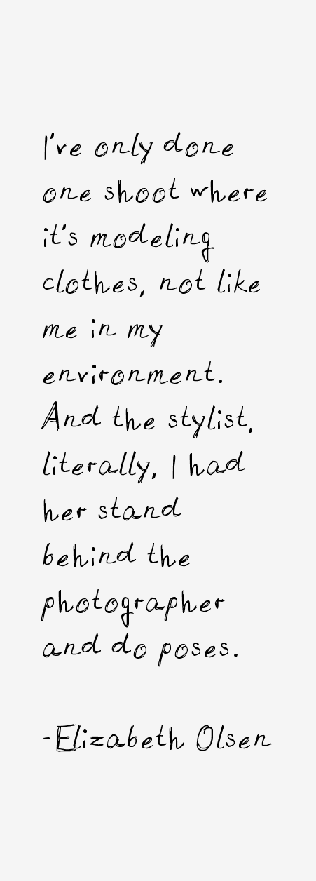 Elizabeth Olsen Quotes