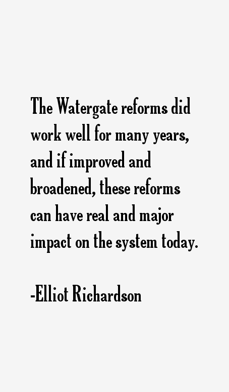 Elliot Richardson Quotes