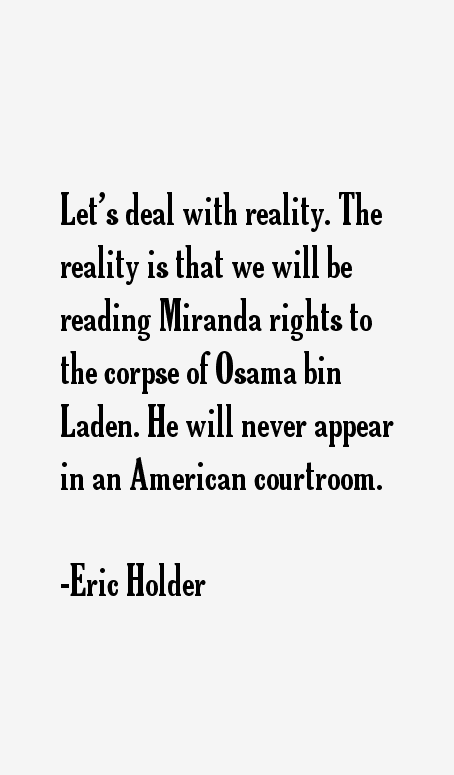 Eric Holder Quotes