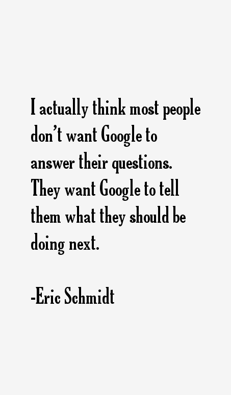 Eric Schmidt Quotes