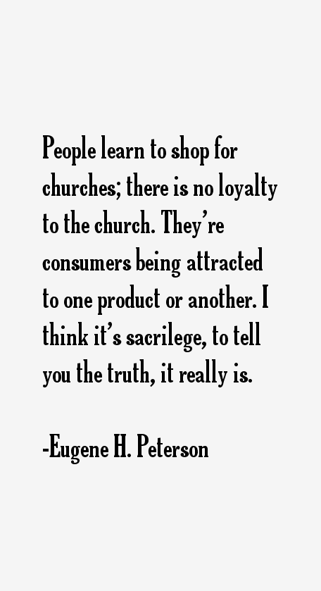 Eugene H. Peterson Quotes