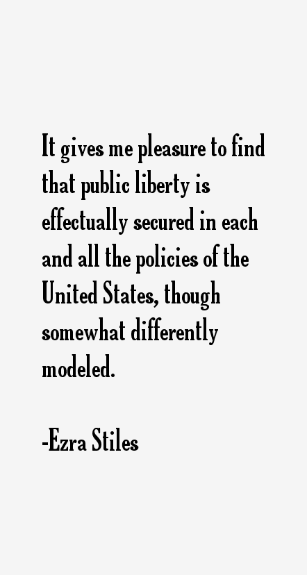 Ezra Stiles Quotes