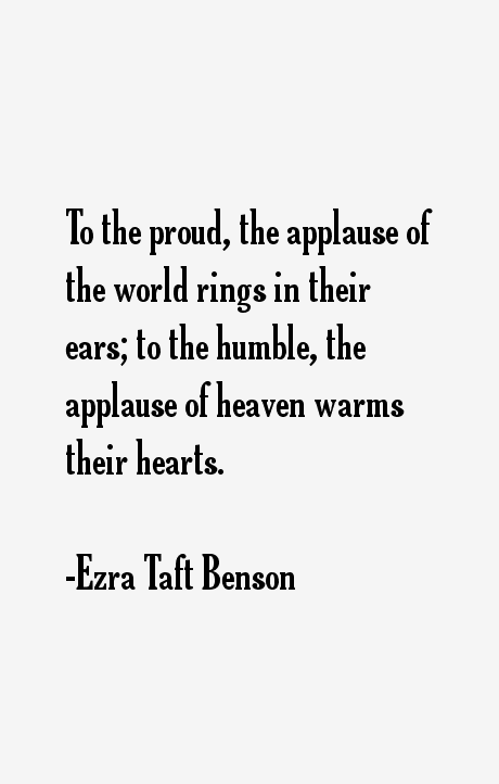 Ezra Taft Benson Quotes