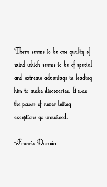 Francis Darwin Quotes