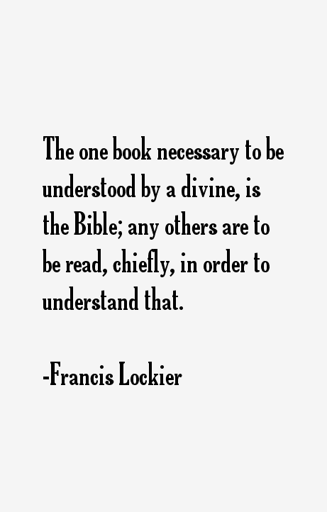 Francis Lockier Quotes