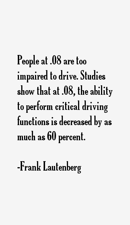 Frank Lautenberg Quotes