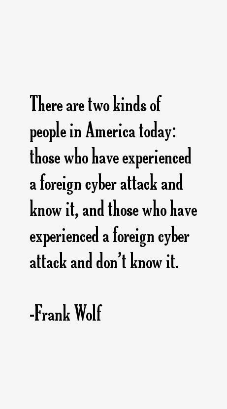 Frank Wolf Quotes