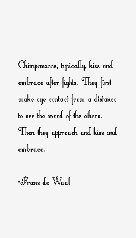 Frans de Waal Quotes