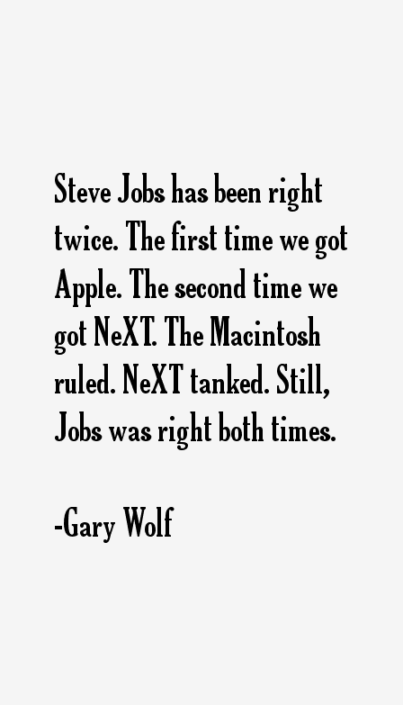 Gary Wolf Quotes