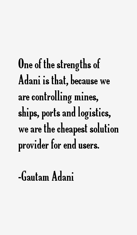Gautam Adani Quotes