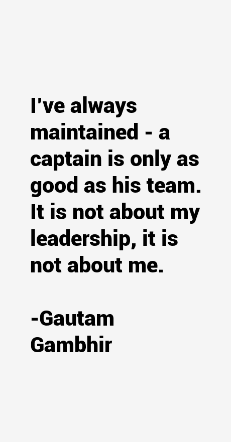 Gautam Gambhir Quotes