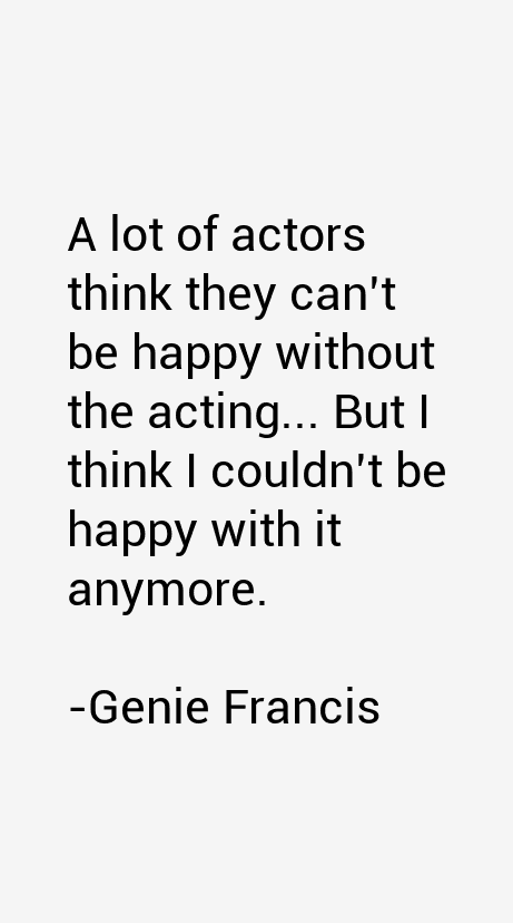 Genie Francis Quotes