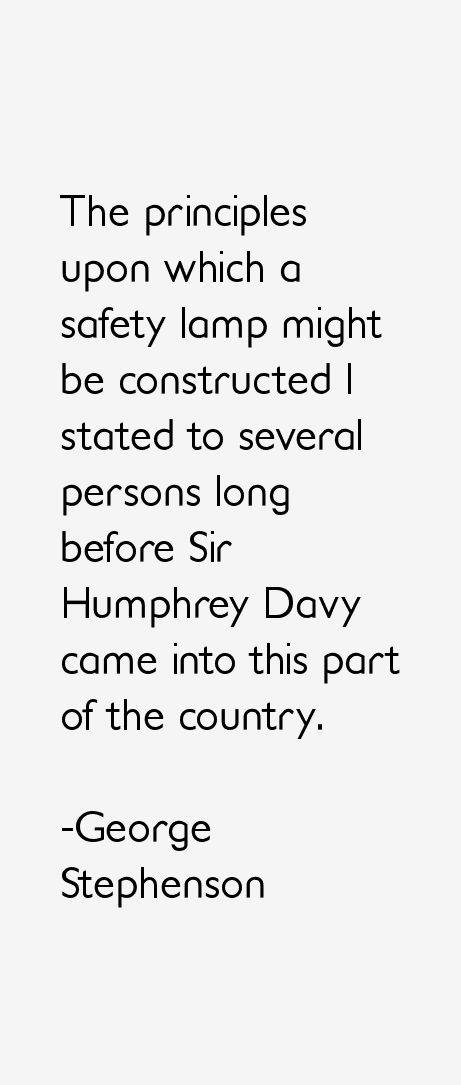 George Stephenson Quotes