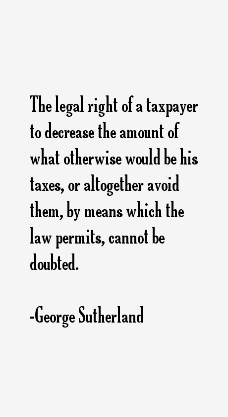 George Sutherland Quotes