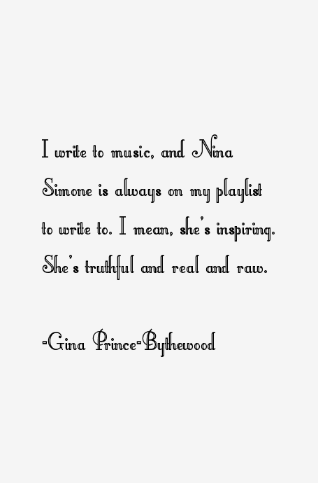 Gina Prince-Bythewood Quotes