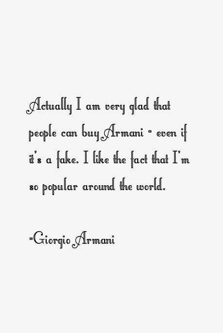 Giorgio Armani Quotes